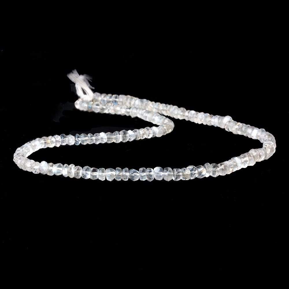 4.5mm Ceylon Moonstone Faceted Rondelle Beads 14 inches 130 pieces - Beadsofcambay.com