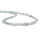 4.5mm Frosted Multi Beryl plain coin beads 12.5 inch 75 pieces - Beadsofcambay.com