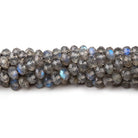 4.5mm Labradorite Micro Faceted Rondelle Beads 12.5 inch 102 pieces AA - Beadsofcambay.com