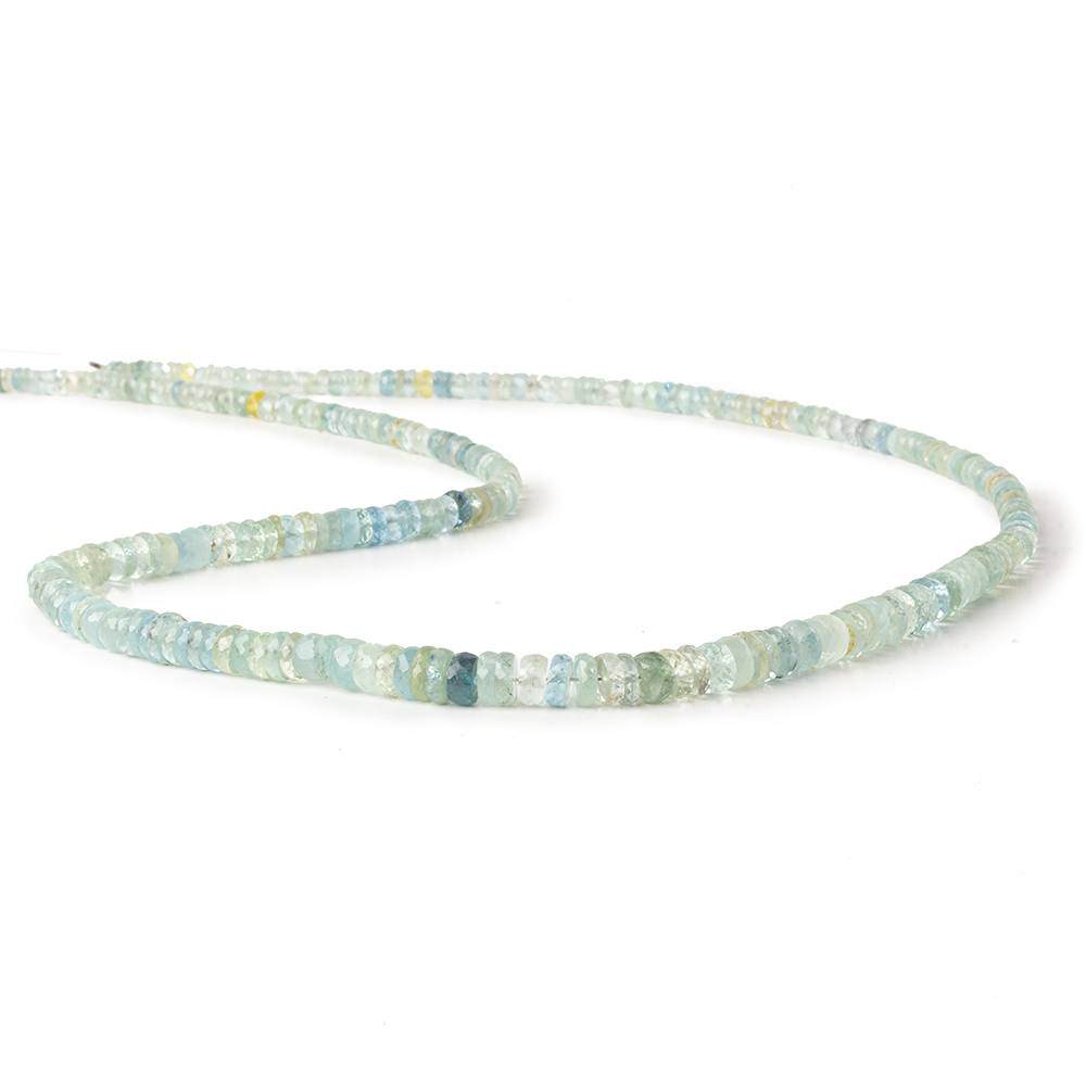 4.5mm Multi Color Beryl Faceted Hishi 15 inch 220 beads AAA - Beadsofcambay.com