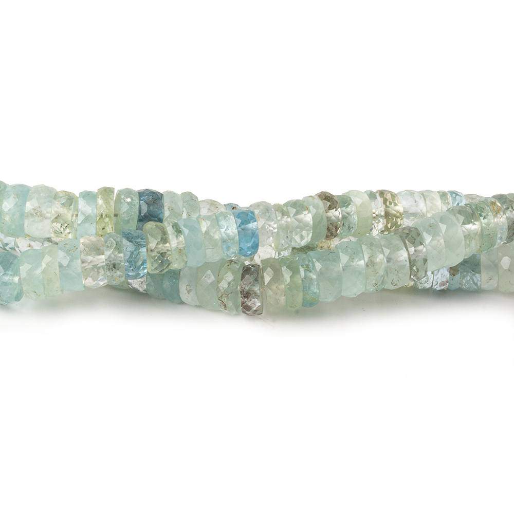 4.5mm Multi Color Beryl Faceted Hishi 15 inch 220 beads AAA - Beadsofcambay.com