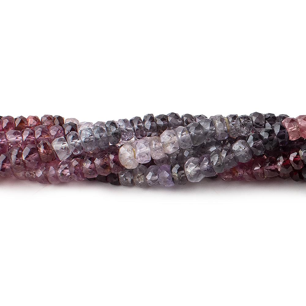 4.5mm Multi Color Spinel Faceted Rondelles 13 inch 124 beads AA - Beadsofcambay.com