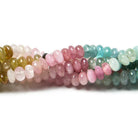 4.5mm Multiple Color Tourmaline plain rondelles 16 inches 160 beads - Beadsofcambay.com