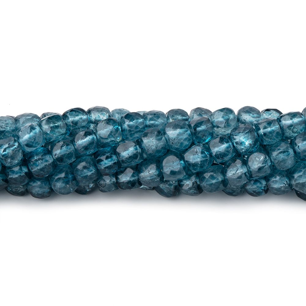4.5mm Mystic Blue Topaz Micro Faceted Cube Beads 12 inch 70 pieces - Beadsofcambay.com