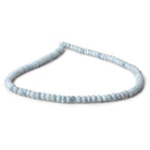 4.5mm Owyhee Blue Opal faceted rondelles 100 beads 13 inch - Beadsofcambay.com