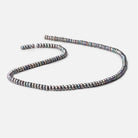 4.5mm Peacock Center Drilled Button Freshwater Pearls 16 inch 142 Beads AA - Beadsofcambay.com