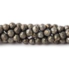 4.5mm Pyrite Faceted Rounds 13.5 inch 86 beads - Beadsofcambay.com