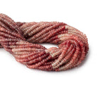 4.5mm Shaded Andesine Faceted Rondelle Beads 13 inch 140 pieces - Beadsofcambay.com