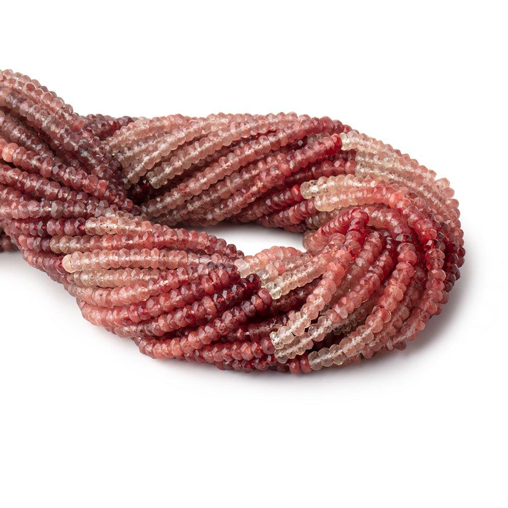 4.5mm Shaded Andesine Faceted Rondelle Beads 13 inch 140 pieces - Beadsofcambay.com