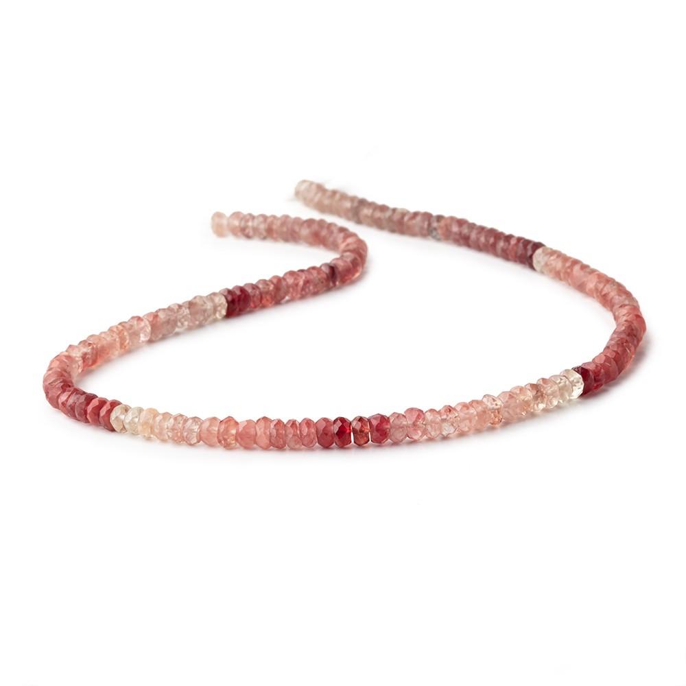 4.5mm Shaded Andesine Faceted Rondelle Beads 13 inch 140 pieces - Beadsofcambay.com