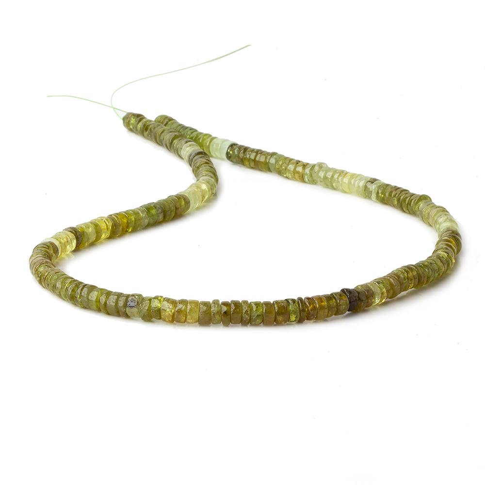 4.5mm Shaded Grossular Garnet plain heshi beads 14 inch 175 pieces - Beadsofcambay.com