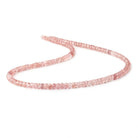 4.5mm Strawberry Quartz Faceted Rondelle Beads 16 inch 148 pieces - Beadsofcambay.com