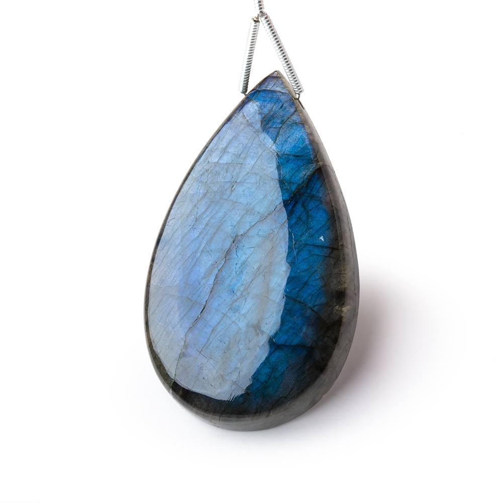 45x26x8mm Labradorite Plain Pear Pendant 1 AAA Focal - Beadsofcambay.com