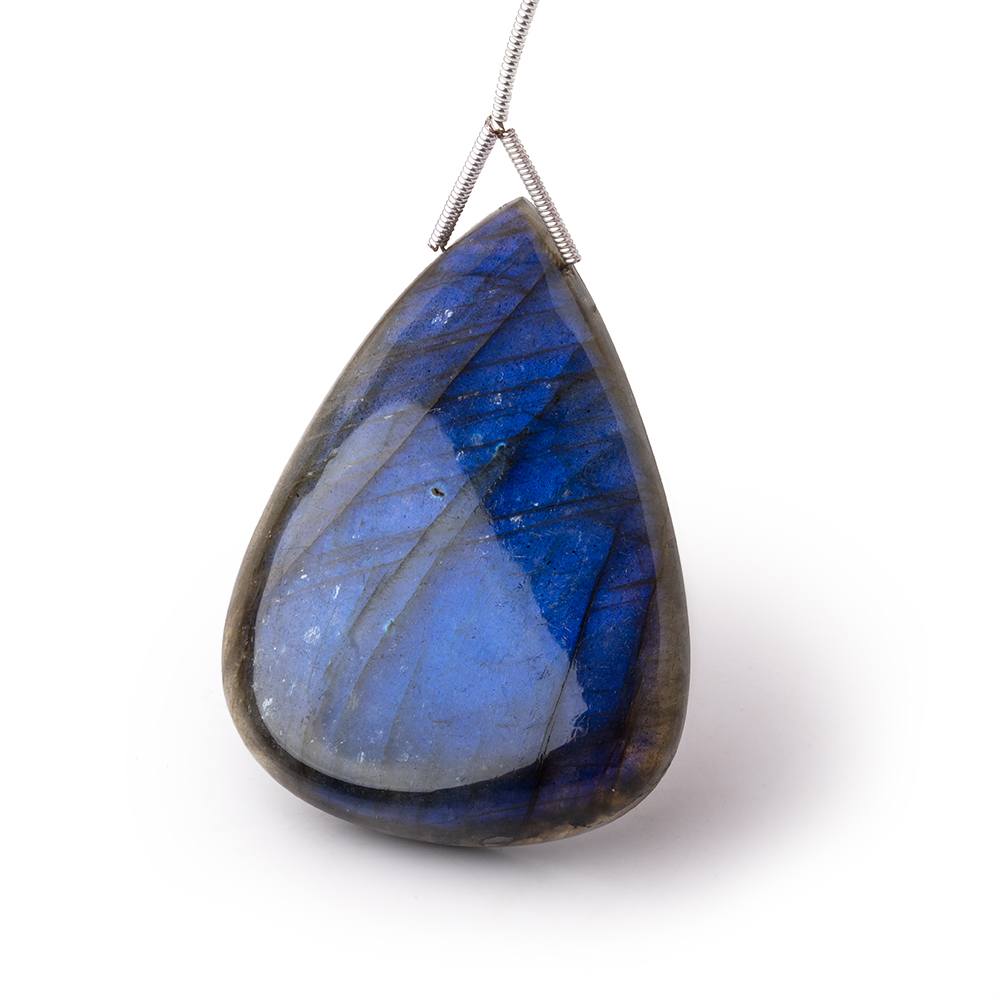45x33x8mm Labradorite Plain Pear Pendant 1 AAA Focal - Beadsofcambay.com