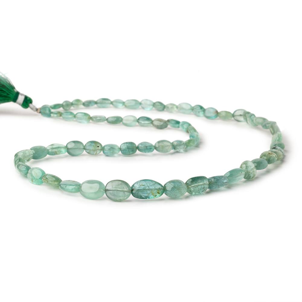 4.5x4-11x7mm Zambian Emerald plain nugget beads 18 inch 64 pieces A - Beadsofcambay.com