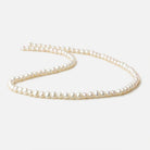 4.5x4-5x4mm Off White side drilled Baroque freshwater pearls 16 inch 90 pieces A - Beadsofcambay.com