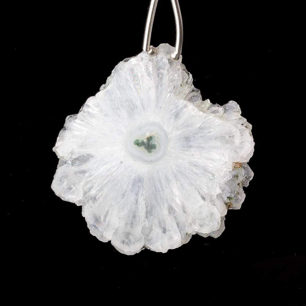 45x45mm Solar Quartz Plain Slice Bead 1 piece - Beadsofcambay.com