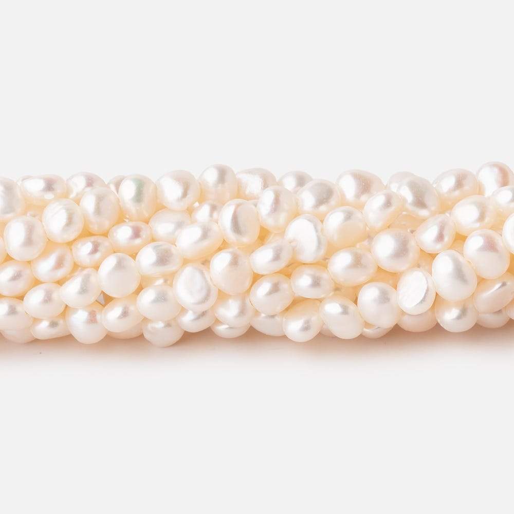 4.5x4mm Cream Baroque Freshwater Pearls Set of 12 Strands - Beadsofcambay.com