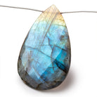 46x23-54x32mm Labradorite Faceted Pear Beads 6 inch 6 pieces AA - Beadsofcambay.com