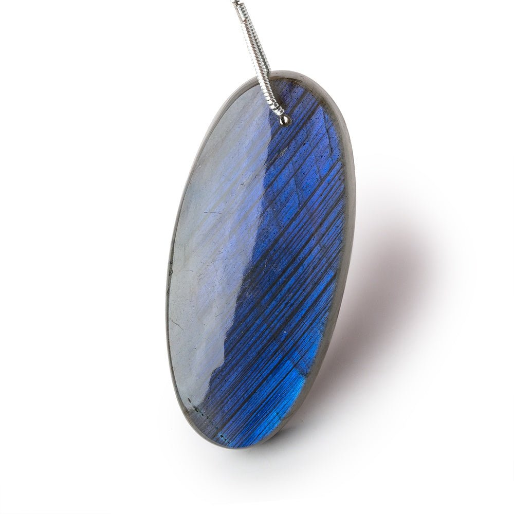 47x22x7.5mm Labradorite Plain Oval Pendant 1 AAA Focal - Beadsofcambay.com