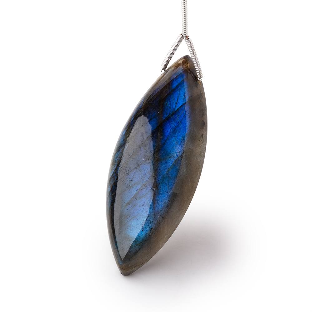 48x19x8mm Labradorite Plain Marquise Pendant 1 AAA Focal - Beadsofcambay.com