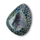 48x35mm Hand Painted Metallic Drusy Focal Bead 1 piece - Beadsofcambay.com