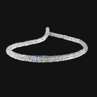 4mm - 5mm Rainbow Moonstone Faceted Rondelles 10 inch 119 beads AAA - Beadsofcambay.com