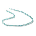 4mm Apatite Micro Faceted Disc Rondelle Beads 15.25 inch 140 pieces - Beadsofcambay.com