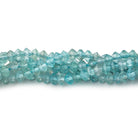 4mm Apatite Micro Faceted Disc Rondelle Beads 15.25 inch 140 pieces