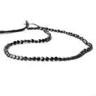 4mm Black Spinel checkerboard calibrated faceted coins 12.5 inch 85 beads AAA - Beadsofcambay.com