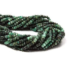 4mm Brazilian Emerald faceted rondelle Beads 13 inch 110 pieces - Beadsofcambay.com