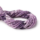 4mm Cape Amethyst Micro Faceted Rondelle Beads 12.5 inch 102 pieces - Beadsofcambay.com