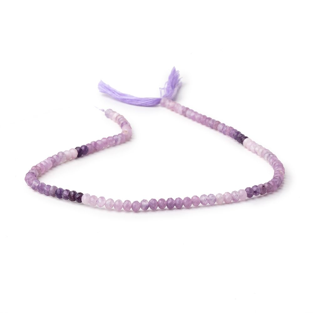 4mm Cape Amethyst Micro Faceted Rondelle Beads 12.5 inch 102 pieces - Beadsofcambay.com