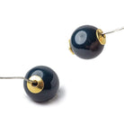 4mm Gold plated Copper plain Bead Cap 8 inch 228 pieces - Beadsofcambay.com