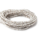 4mm Grey Diamond Crystal Nugget Beads 16 inch 142 pieces - Beadsofcambay.com
