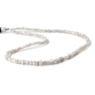 4mm Grey Diamond Crystal Nugget Beads 16 inch 142 pieces - Beadsofcambay.com