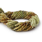 4mm Grossular Garnet Micro Faceted Round Beads 12 inch 78 pieces - Beadsofcambay.com