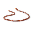 4mm Hessonite Garnet Micro Faceted Cube Beads 12 inch 75 pieces - Beadsofcambay.com