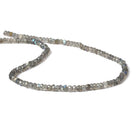 4mm Labradorite faceted rondelle beads 12.5 inch 127 pieces - Beadsofcambay.com