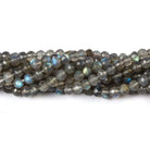 4mm Labradorite faceted round beads 13 inch 90 pieces - Beadsofcambay.com