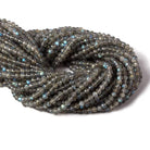 4mm Labradorite faceted round beads 13 inch 90 pieces - Beadsofcambay.com