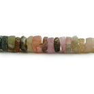 4mm Matte Multi Color Tourmaline plain heshi beads 12 inch 157 - Beadsofcambay.com