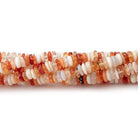4mm Multi Color Fire Opal Plain Rondelle Beads 18 inch 290 pieces - Beadsofcambay.com