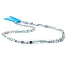 4mm Multi Color Fluorite checkerboard calibrated faceted coins 12.5 inch 85 beads AAA - Beadsofcambay.com