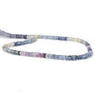 4mm Multi Color Sapphire faceted rondelle beads 15 inch 205 pieces AAA - Beadsofcambay.com