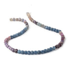 4mm Multi Color Sapphire Micro Faceted Cube Beads 12 inch 70 pieces - Beadsofcambay.com