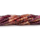 4mm Multi-Color Spinel faceted rondelles 16 inch 172 beads AAA grade - Beadsofcambay.com
