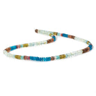 4mm Multi Gemstone Plain Rondelle Beads 18 inch 250 pieces - Beadsofcambay.com