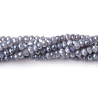 4mm Mystic Grey Moonstone Faceted Rondelle Beads 16 inch 133 pieces - Beadsofcambay.com