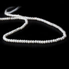 4mm Mystic White Quartz faceted rondelle beads 13 inch 122 pieces - Beadsofcambay.com